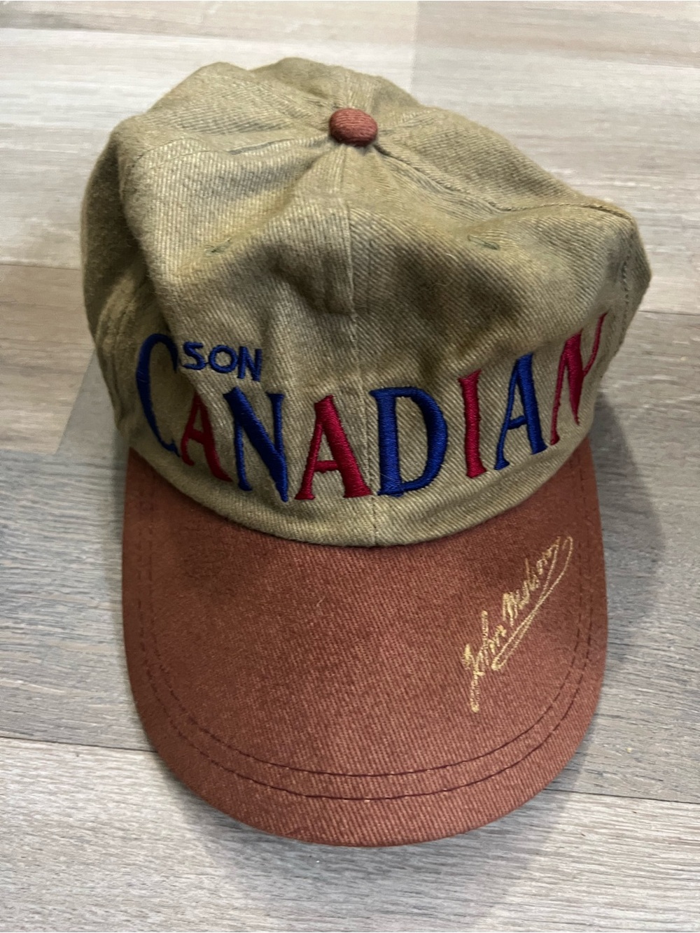Vintage 90s Molson Canadian Beer Hat Maplecap Brewers Retail Leather Strapback